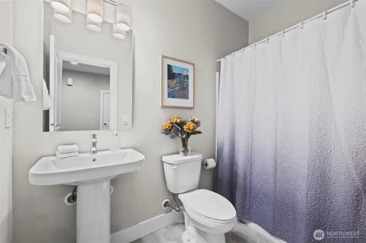 The full bath on the main floor is an important upgrade!