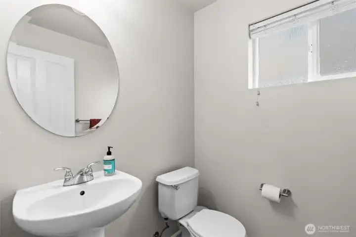 Main floor guest bathroom.