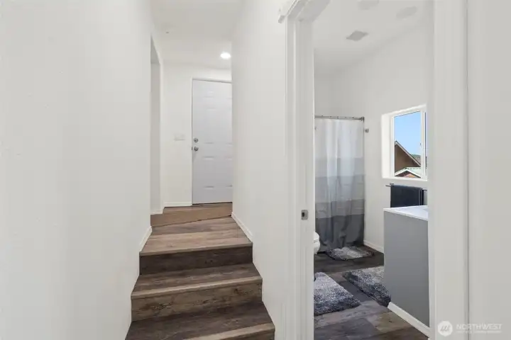 Steps down to 2nd bedroom