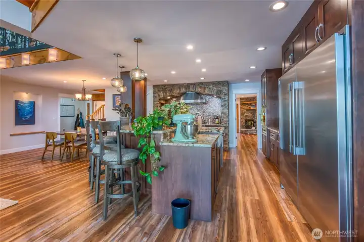 This chef's kitchen was designed for entertaining.