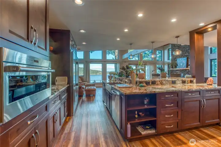 This open floor plan really serves up views from every room.