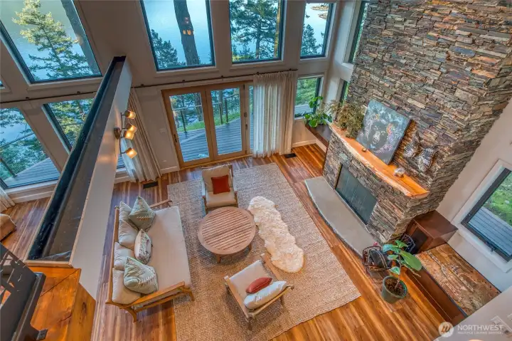 View from loft area.