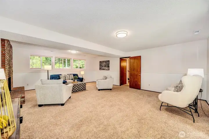 Huge Lower level Rec/Family room