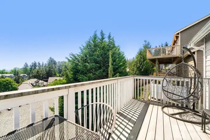 Deck off the Upstairs Living Room & Kitchen