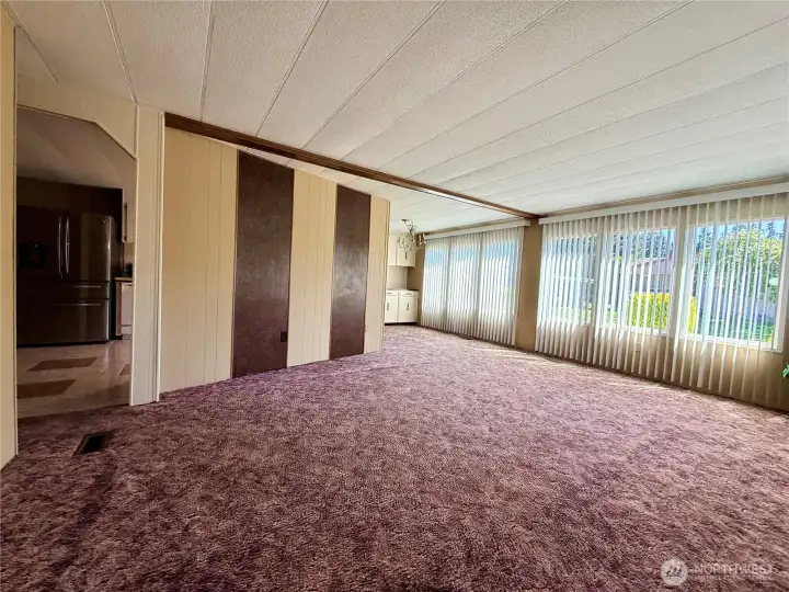 Inside home from the front entrance