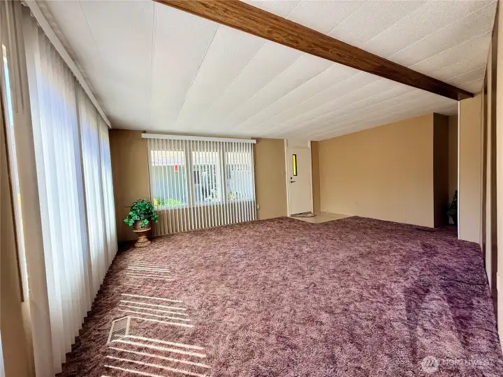 Living room from the dining area.