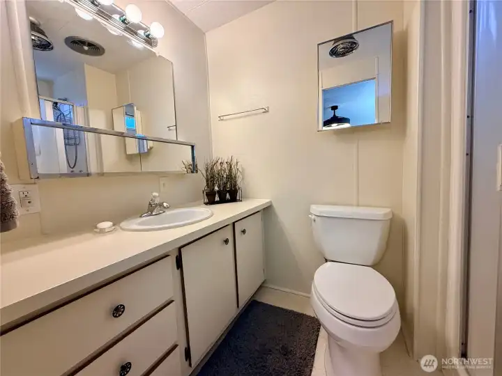 Primary bathroom.