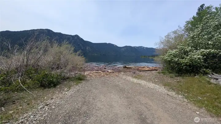 You can launch your water craft from here.