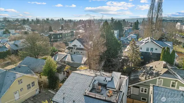 Roof top deck - drone view