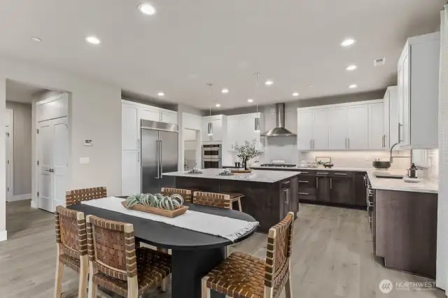 Kitchen has space for informal dining. Photos are for representational purposes only.  Colors and options may vary.