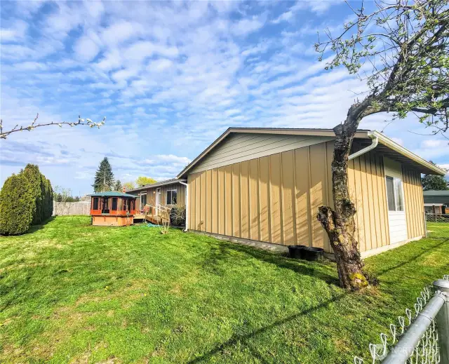 2nd home fully-fenced backyard.