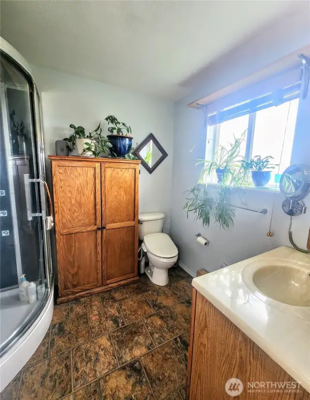 Primary 3/4 bath.