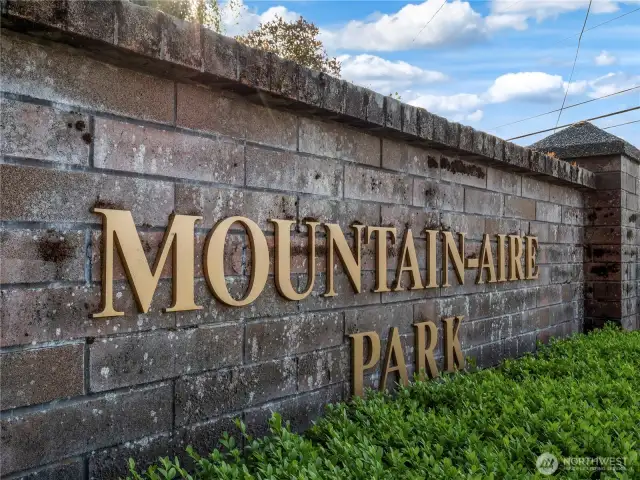 Welcome to Moutain Aire Park!