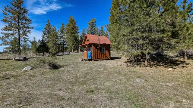 Welcome to your new cabin. Looking NW.