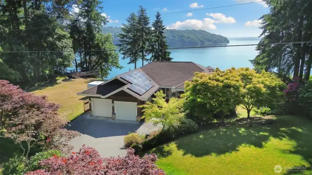 Your private waterfront sanctuary! Uninterrupted Puget Sound & Mt Rainer views (when the mountain is out) embrace this serene almost 4-acre estate w/ 100 ft of secluded accessible waterfront.
