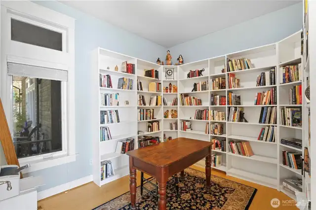 *Private library makes for a great office.