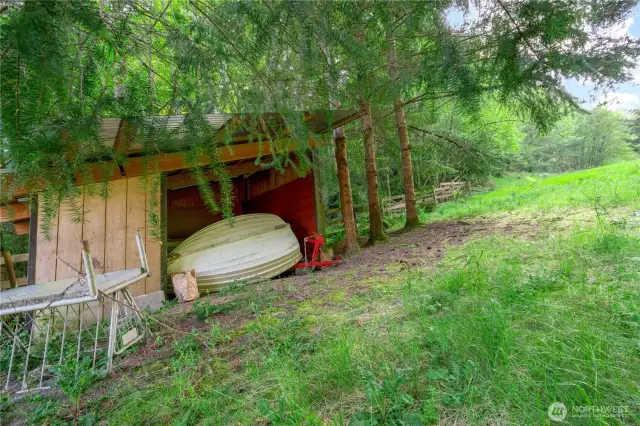 Lots of storage arond the property.