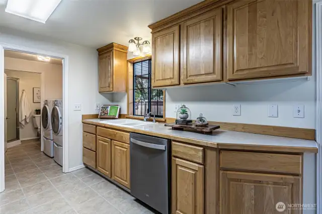 Brand new appliance package in the kitchen.