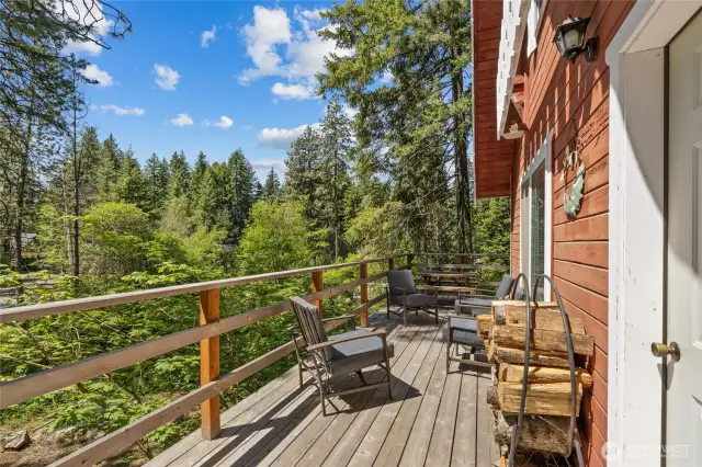 Wrap around deck.