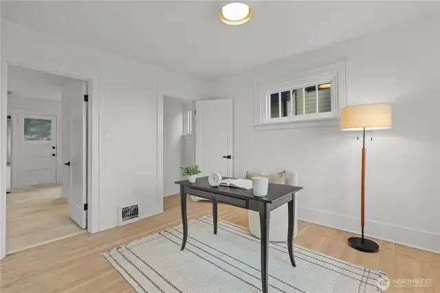 Bedroom/Office-Flex Space. Water views out the front and 2 room entrance points