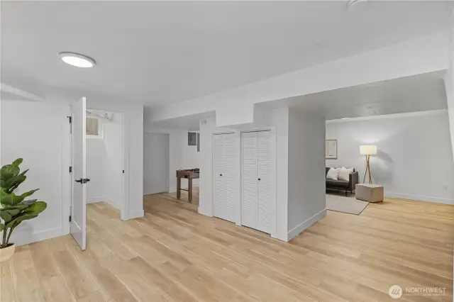 Basement Space, Looking at Utility Room on L
