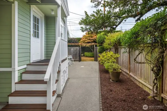 Back door and patio
