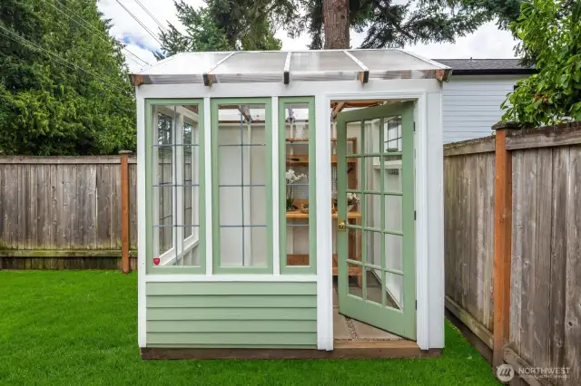 Custom built shed