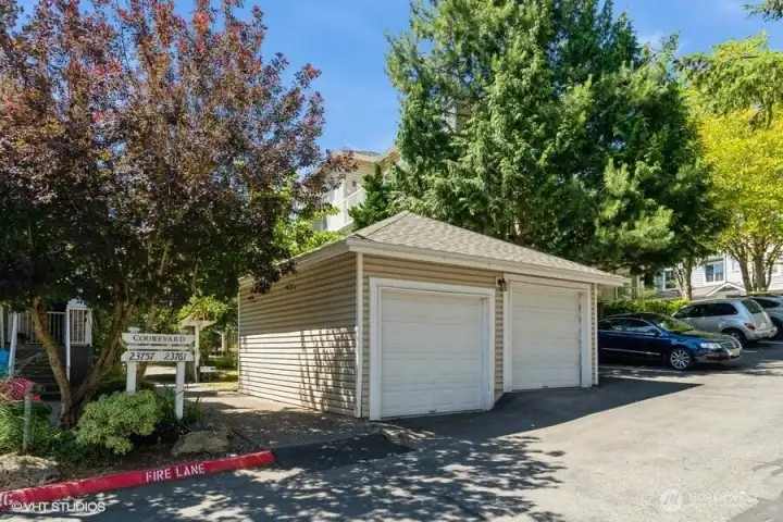 Experience convenience with garage parking steps from your front door. Say goodbye to searching for parking spots and lugging groceries for long distances.