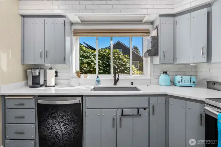 Lots of natural light while you're preparing meals.