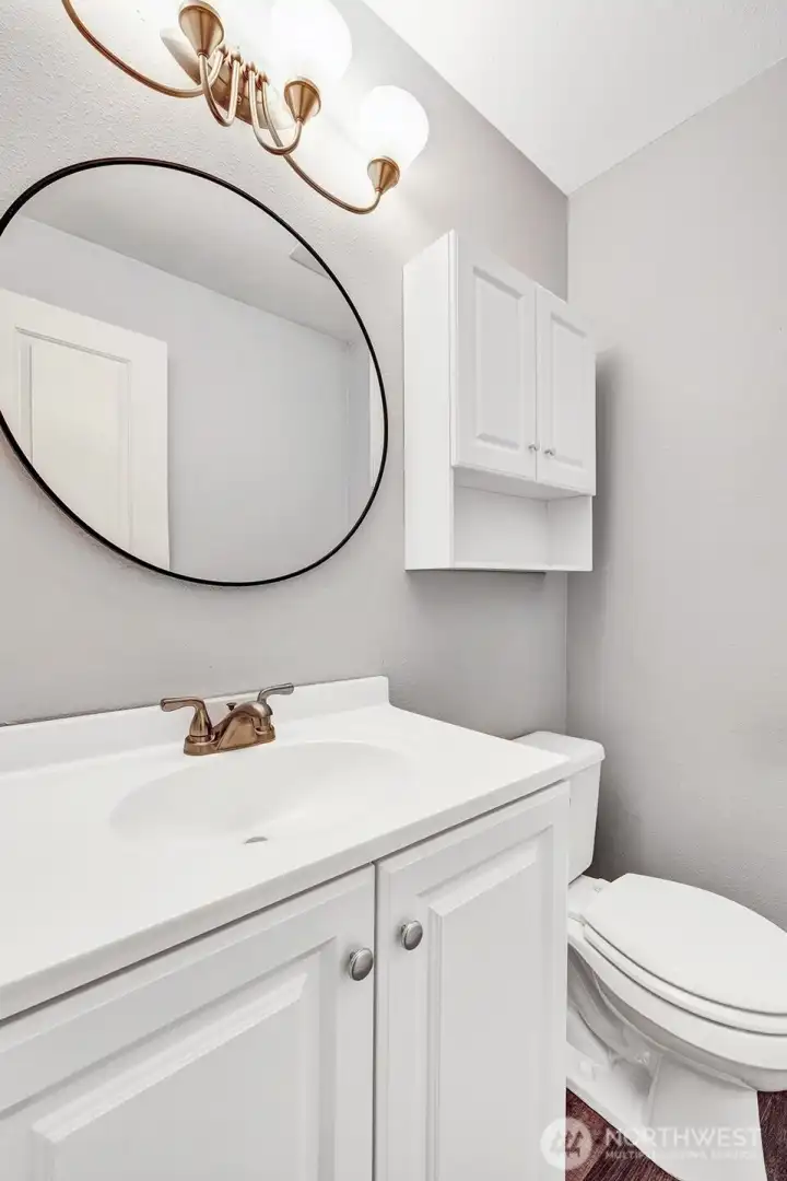 Half bath off primary bedroom.