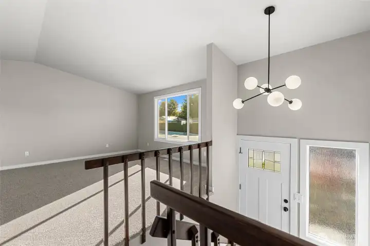 New front door & lighting upon entering.....