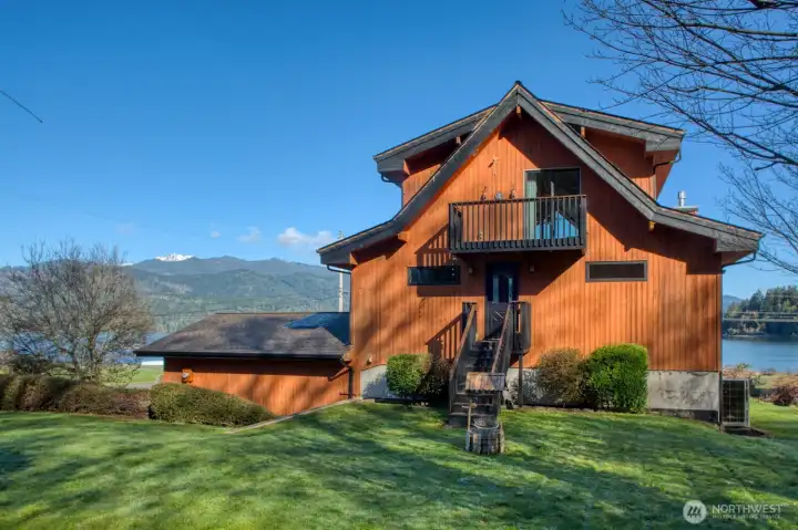 Back of home as the sun is getting higher in the morning