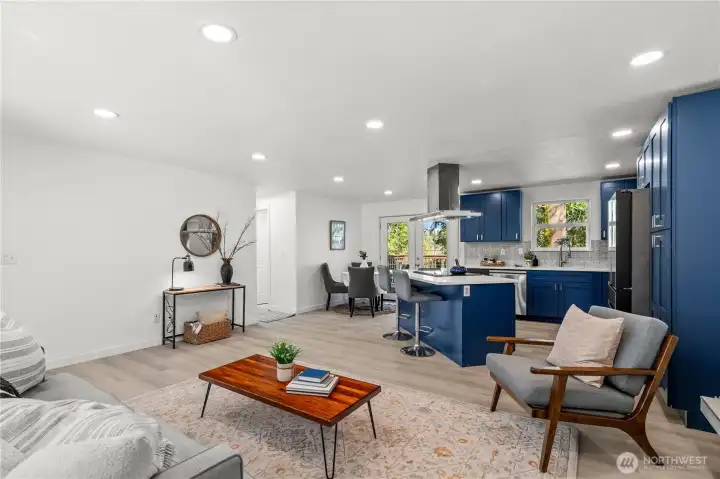 Living Room Kitchen Area  12615 68th Av Ct E, Puyallup, WA 98373-8821