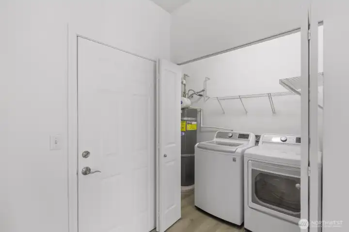 Laundry closet...washer and dryer are included!
