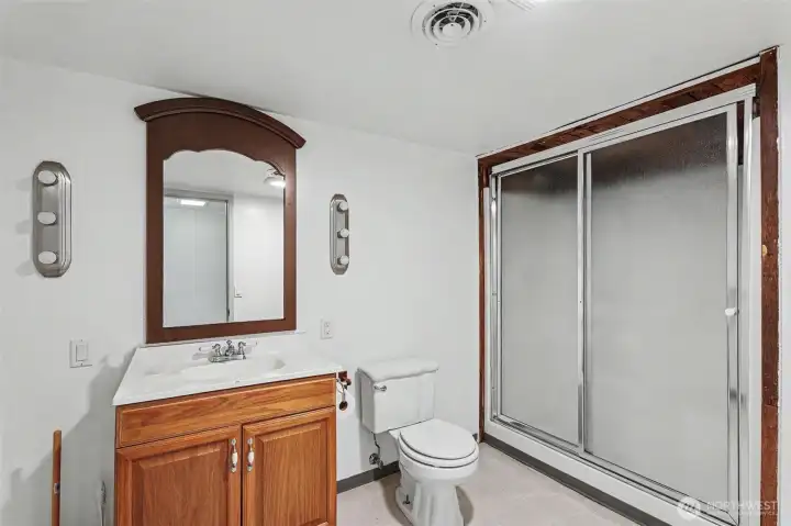 3/4 Bathroom just off the main living space.
