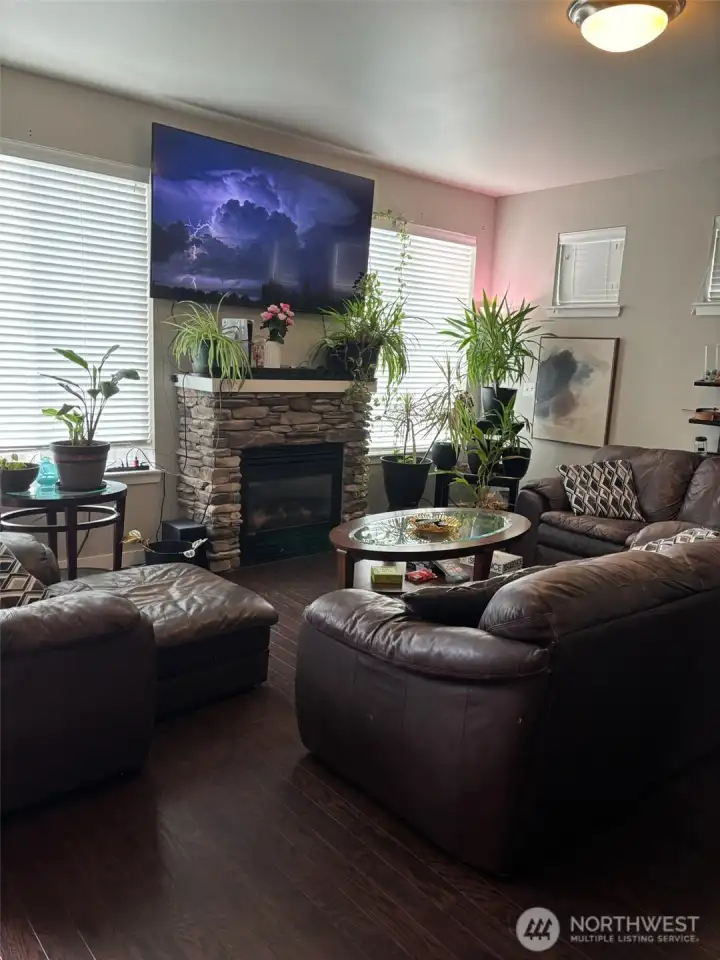 Living Room with gas fireplace