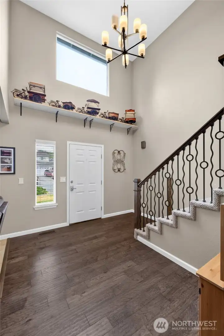Inviting, open entryway.
