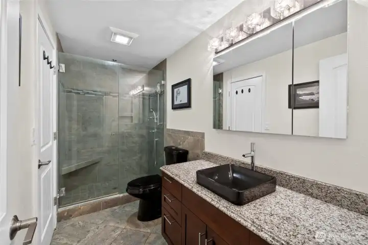 Main floor bathroom recently remodled.
