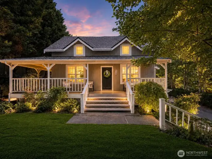 As the sun sets and the porch lights begin to glow, this extraordinary home reveals its true character—a place where history, craftsmanship, and modern comfort come together in perfect harmony.