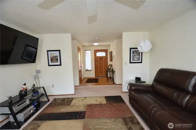 Open concept entry and living space.