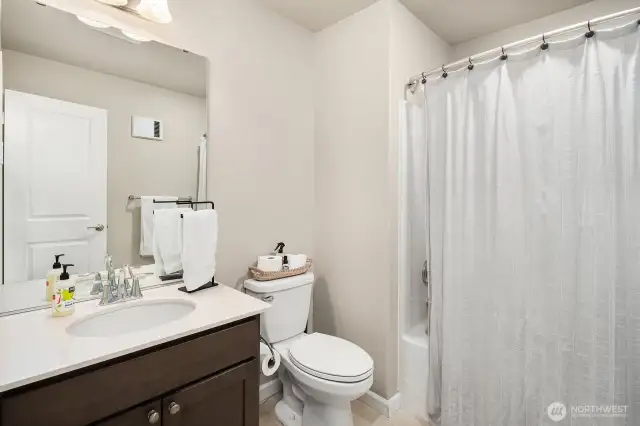 Full Bathroom on lower level.