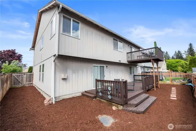 Large back decks.