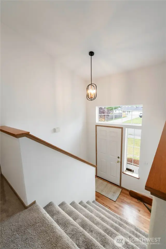 Extra wide staircase
