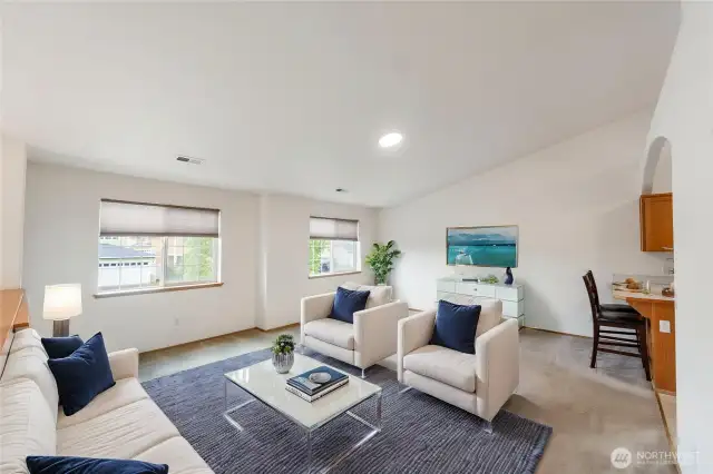 Living room virtually staged just for a an bit of idea.