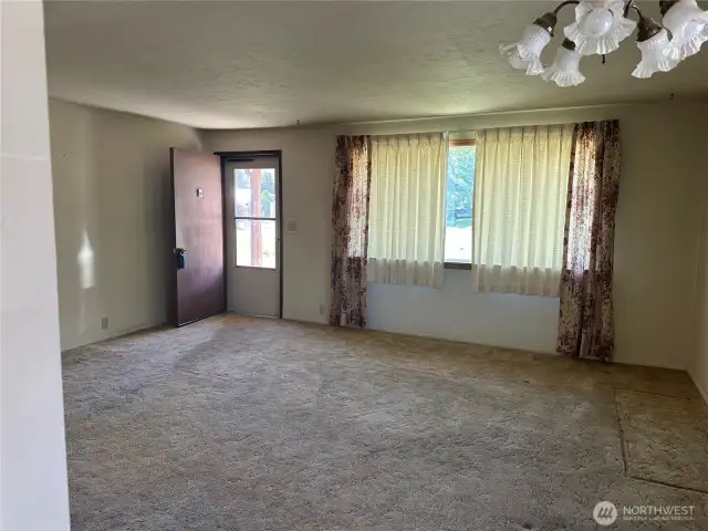 Living room to front door