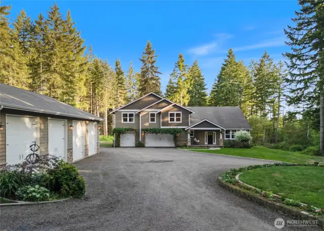 Your Exquisite Home, with 4-bay garage & guest house