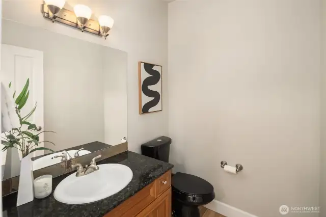 Main level powder room.
