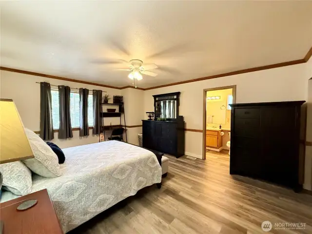 Alternate view of the primary bedroom. (bedroom 3 of 3)
