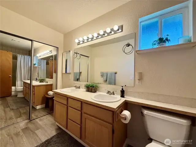 Primary bathroom.