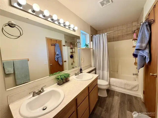 Another view of the primary bathroom.